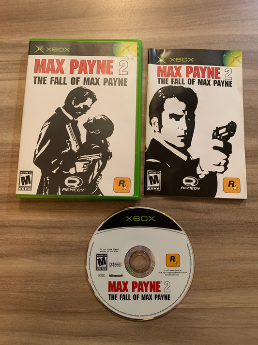 PiXEL-RETRO.COM : MICROSOFT XBOX COMPLETE CIB BOX MANUAL GAME NTSC MAX PAYNE 2 THE FALL OF MAX PAYNE