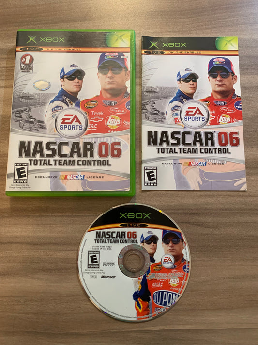 PiXEL-RETRO.COM : MICROSOFT XBOX COMPLETE CIB BOX MANUAL GAME NTSC NASCAR 06 TOTAL TEAM CONTROL