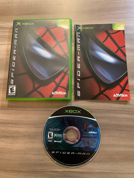 PiXEL-RETRO.COM : MICROSOFT XBOX COMPLETE CIB BOX MANUAL GAME NTSC SPIDER-MAN