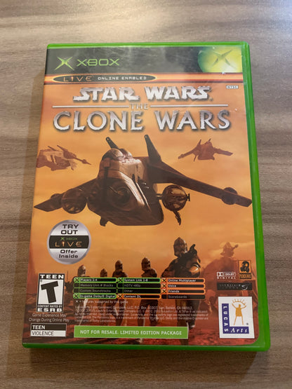MiCROSOFT XBOX ORiGiNAL | STAR WARS THE CLONE WARS &amp; TETRiS WORLDS | NOT FOR RESALE