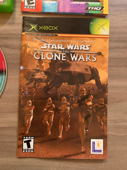 MiCROSOFT XBOX ORiGiNAL | STAR WARS THE CLONE WARS &amp; TETRiS WORLDS | NOT FOR RESALE