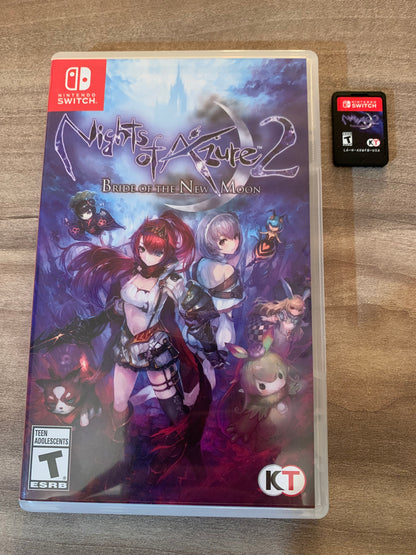 PiXEL-RETRO.COM : NINTENDO SWITCH NEW SEALED IN BOX COMPLETE MANUAL GAME NTSC NIGHTS OF AZURE 2 BRIDE OF THE NEW MOON
