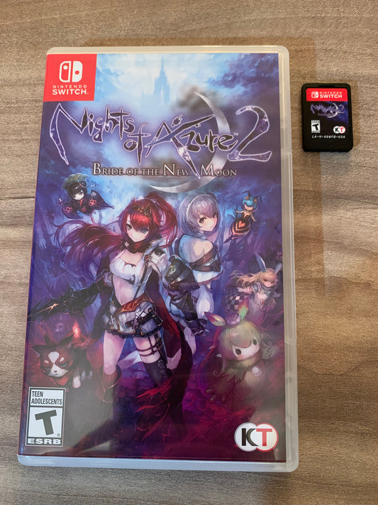 PiXEL-RETRO.COM : NINTENDO SWITCH NEW SEALED IN BOX COMPLETE MANUAL GAME NTSC NIGHTS OF AZURE 2 BRIDE OF THE NEW MOON