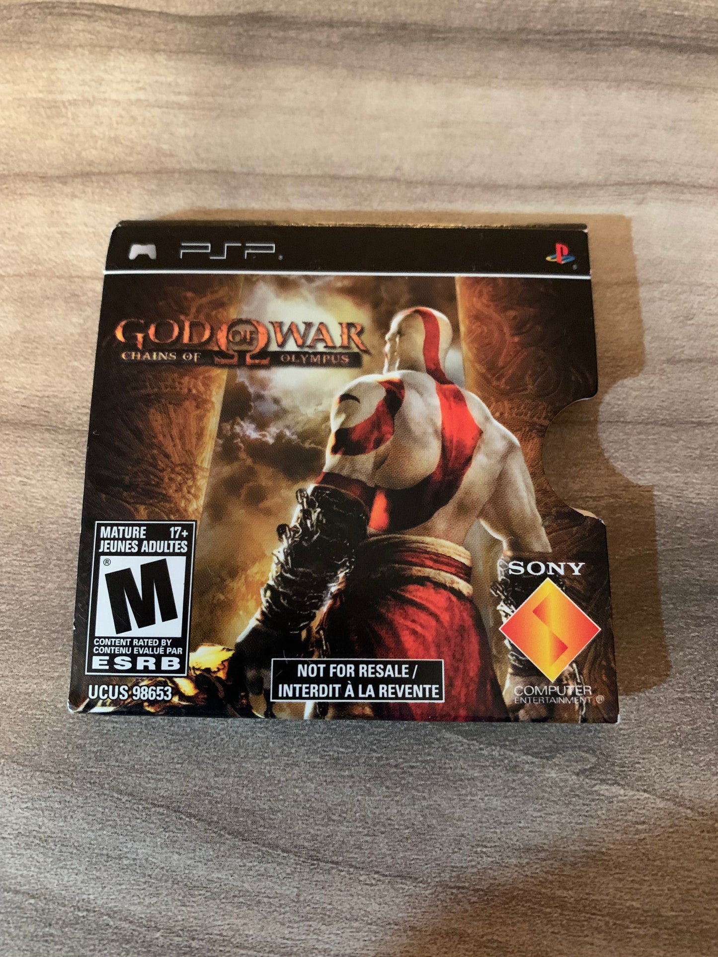 SONY PLAYSTATiON PORTABLE [PSP] | GOD OF WAR CHAiNS OF OLYMPUS | NOT FOR RESALE