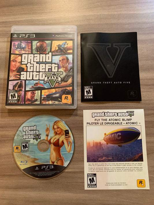 PiXEL-RETRO.COM : SONY PLAYSTATION 3 (PS3) COMPLET CIB BOX MANUAL GAME NTSC GRAND THEFT AUTO V FIVE 5