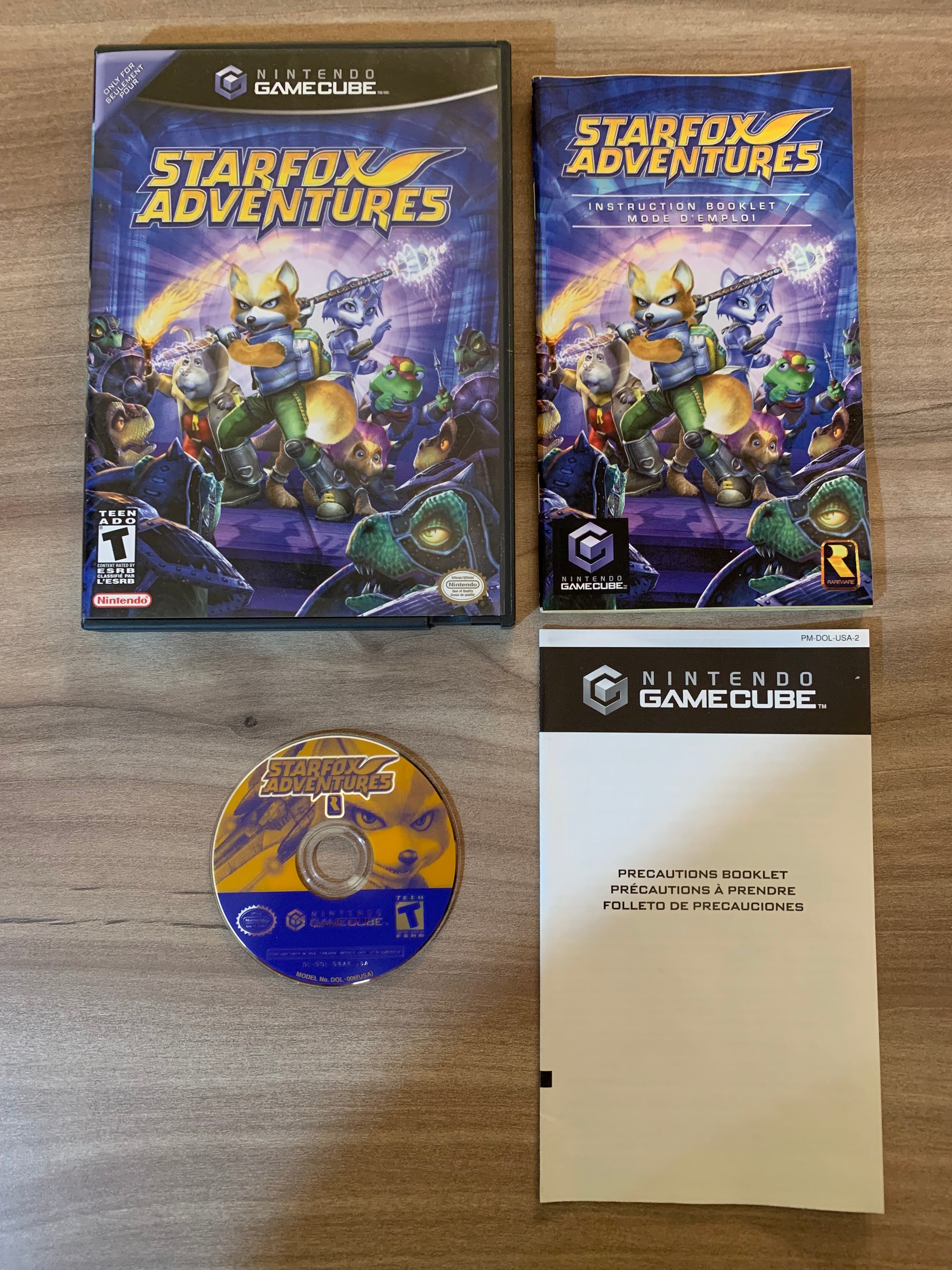 PiXEL-RETRO.COM : NINTENDO GAMECUBE STARFOX ADVENTURES COMPLETE CIB BOX INSTRUCTION MANUAL GAME NTSC