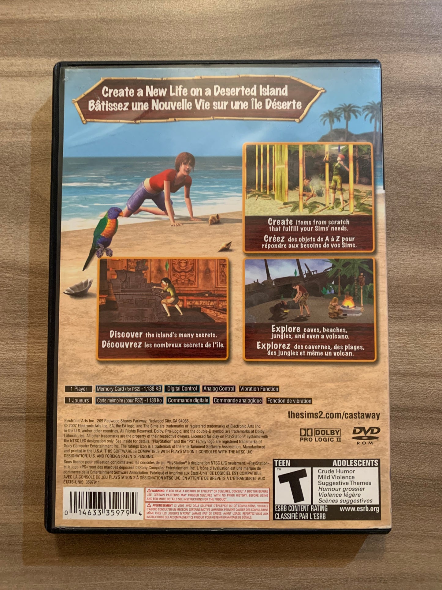 SONY PLAYSTATiON 2 [PS2] | THE SiMS 2 CASTAWAY