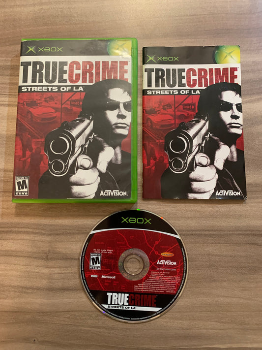 PiXEL-RETRO.COM : MICROSOFT XBOX COMPLETE CIB BOX MANUAL GAME NTSC TRUE CRIME STREETS OF L.A.