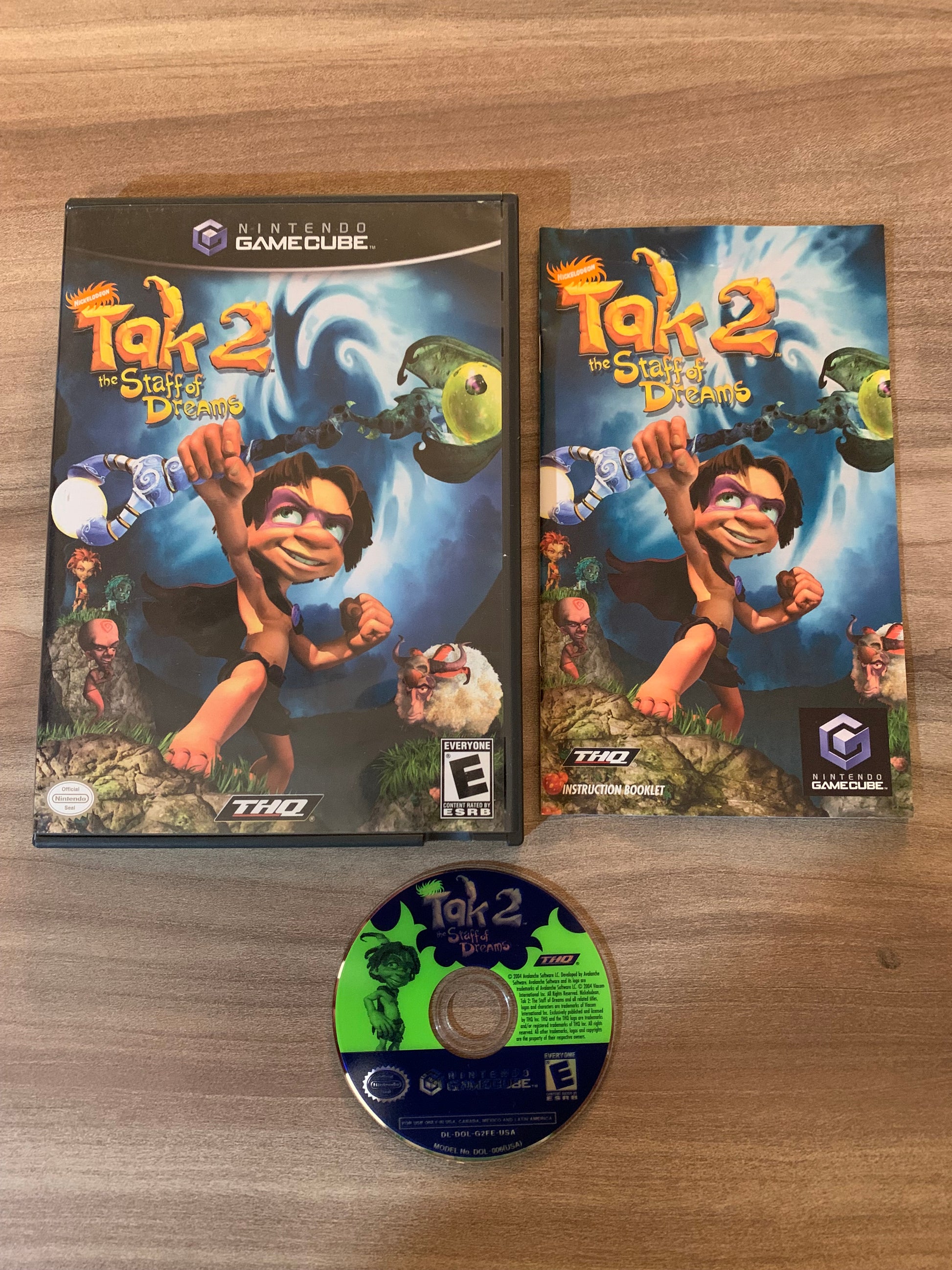 PiXEL-RETRO.COM : NINTENDO GAMECUBE TAK 2 THE STAFF OF DREAMS COMPLETE (CIB) BOX INSTRUCTION MANUAL GAME NTSC