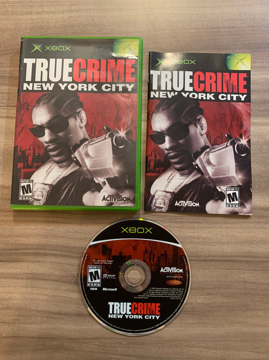 PiXEL-RETRO.COM : MICROSOFT XBOX COMPLETE CIB BOX MANUAL GAME NTSC TRUE CRIME NEW YORK CITY