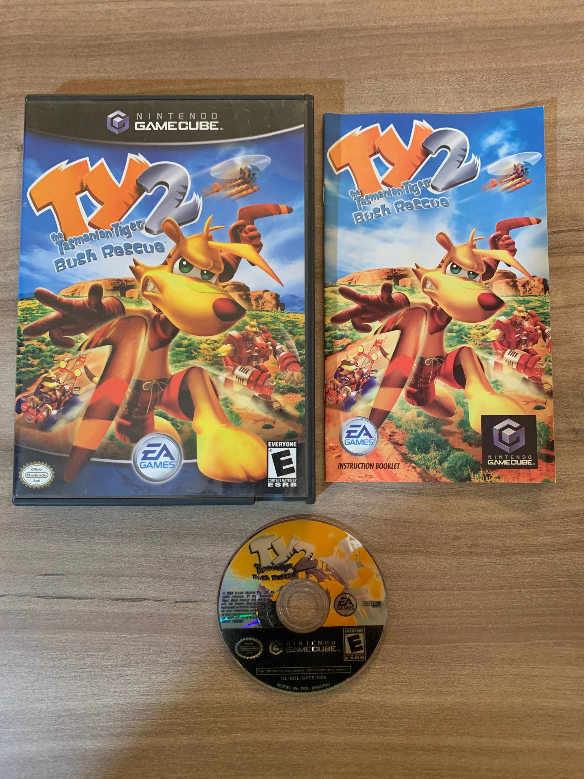 PiXEL-RETRO.COM : NINTENDO GAMECUBE TY THE TASMANIAN TIGER 2 BUSH RESCUE COMPLETE (CIB) BOX INSTRUCTION MANUAL GAME NTSC