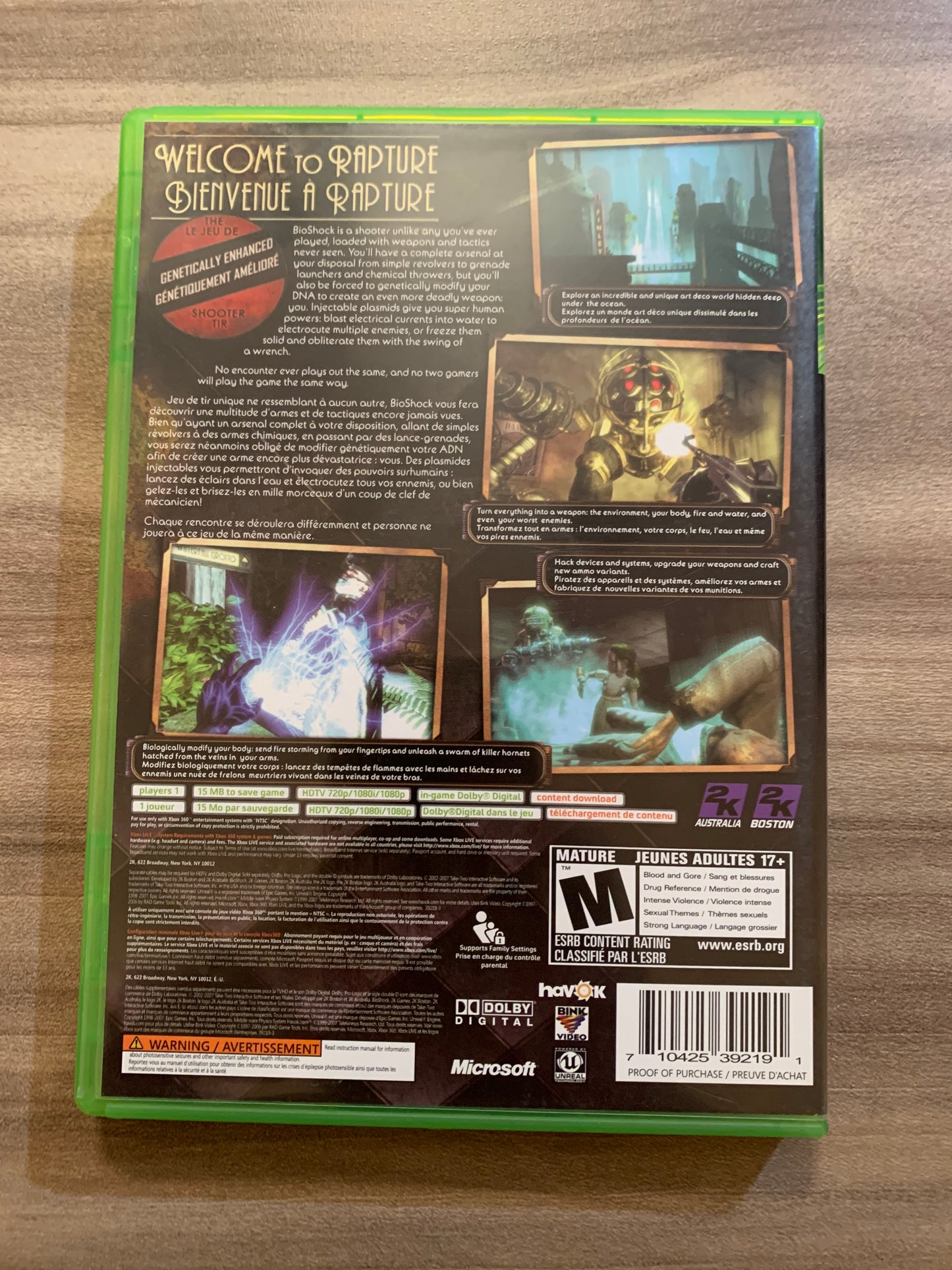 MiCROSOFT XBOX 360 | BiOSHOCK