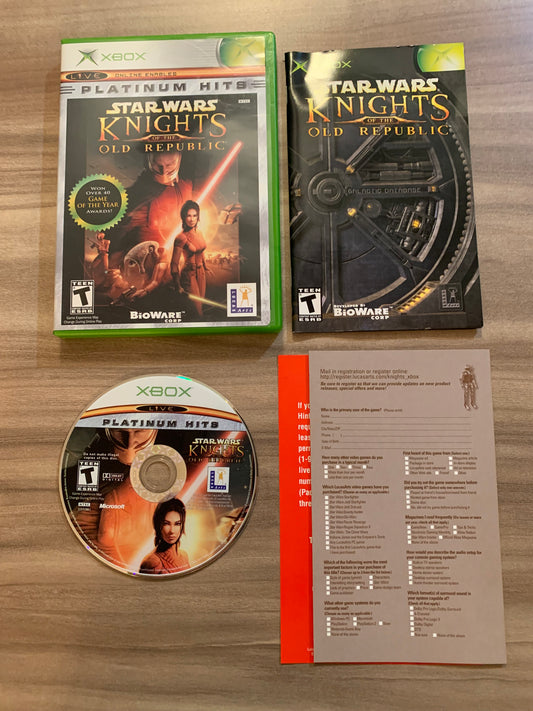 PiXEL-RETRO.COM : MICROSOFT XBOX COMPLETE CIB BOX MANUAL GAME NTSC STAR WARS KNIGHTS OF THE OLD REPUBLIC