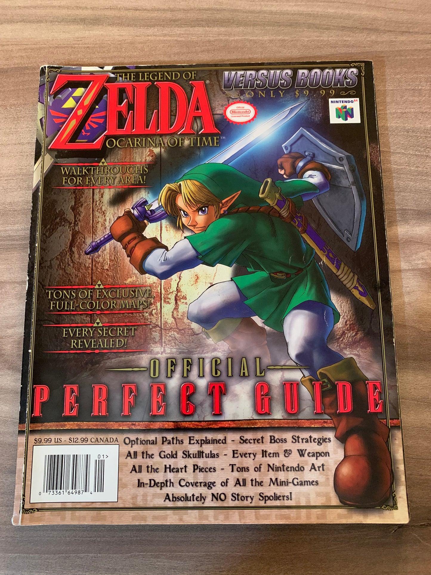 PiXEL-RETRO.COM : VERSUS BOOKS THE LEGEND OF ZELDA OCARINA OF TIME STRATEGY PLAYER'S GUIDE WALKTHROUGH OFFICIAL