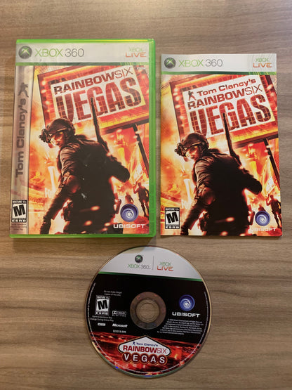 PiXEL-RETRO.COM : MICROSOFT XBOX 360 COMPLETE CIB BOX MANUAL GAME NTSC TOM CLANCY'S RAINBOW SIX VEGAS