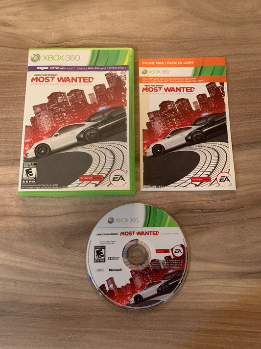 PiXEL-RETRO.COM : MICROSOFT XBOX 360 COMPLETE CIB BOX MANUAL GAME NTSC NEED FOR SPEED MOST WANTED