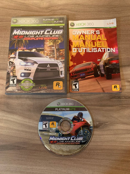 PiXEL-RETRO.COM : MICROSOFT XBOX 360 COMPLETE CIB BOX MANUAL GAME NTSC MIDNIGHT CLUB LOS ANGELES COMPLETE EDITION