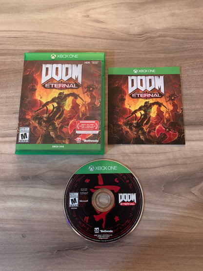 PiXEL-RETRO.COM : MICROSOFT XBOX ONE COMPLETE CIB BOX MANUAL GAME NTSC DOOM ETERNAL