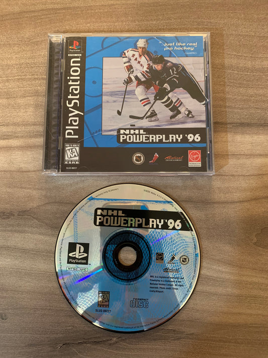 PiXEL-RETRO.COM : SONY PLAYSTATION (PS1) COMPLETE CIB BOX MANUAL GAME NTSC NHL POWERPLAY '96