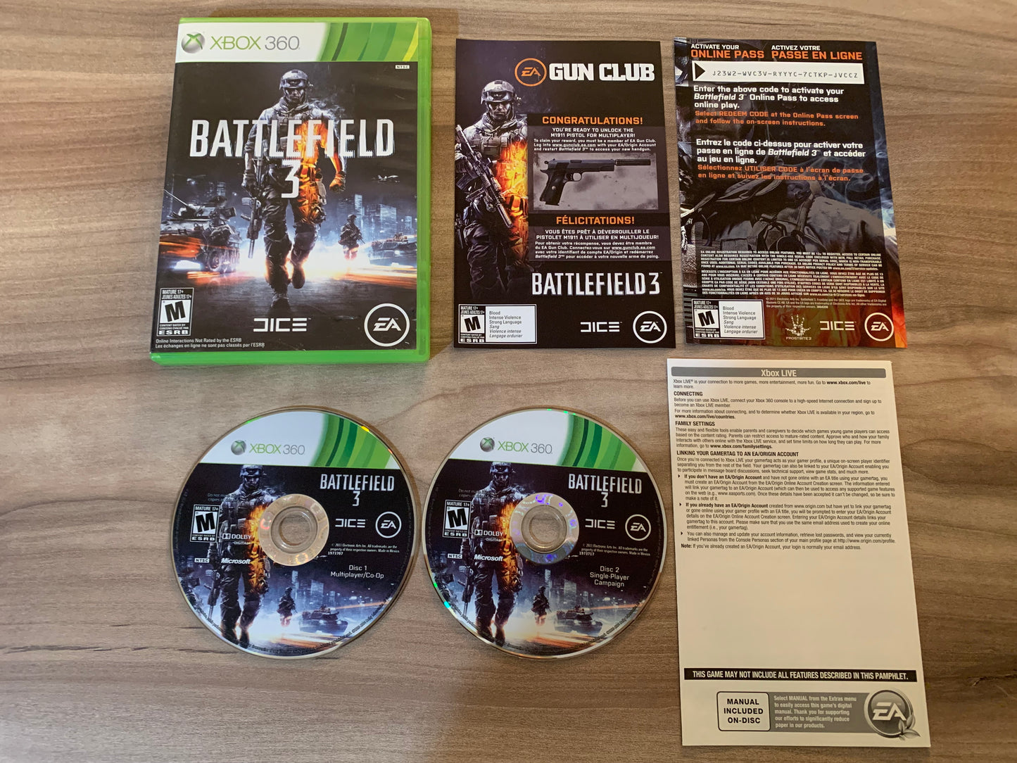 PiXEL-RETRO.COM : MICROSOFT XBOX 360 COMPLETE CIB BOX MANUAL GAME NTSC BATTLEFIELD 3