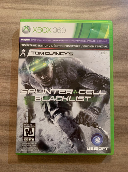 MiCROSOFT XBOX 360 | TOM CLANCYS SPLiNTER CELL BLACKLiST | SiGNATURE EDiTiON