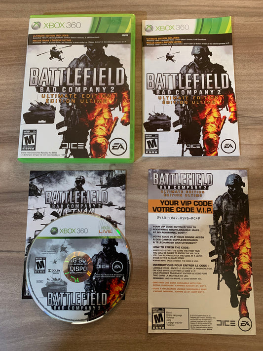 PiXEL-RETRO.COM : MICROSOFT XBOX 360 COMPLETE CIB BOX MANUAL GAME NTSC BATTLEFIELD BAD COMPANY 2 ULTIMATE EDITION