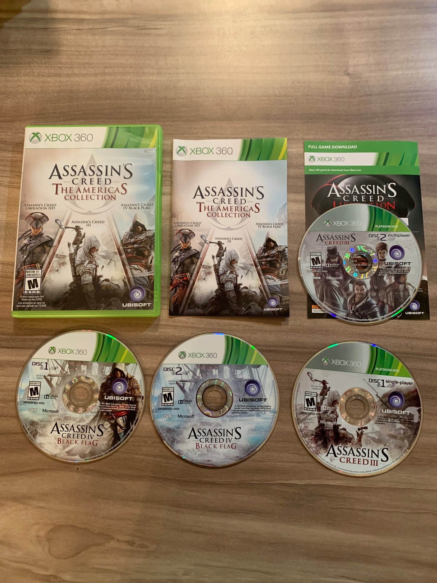 PiXEL-RETRO.COM : MICROSOFT XBOX 360 COMPLETE CIB BOX MANUAL GAME NTSC ASSASSIN'S CREED THE AMERICAS COLLECTION