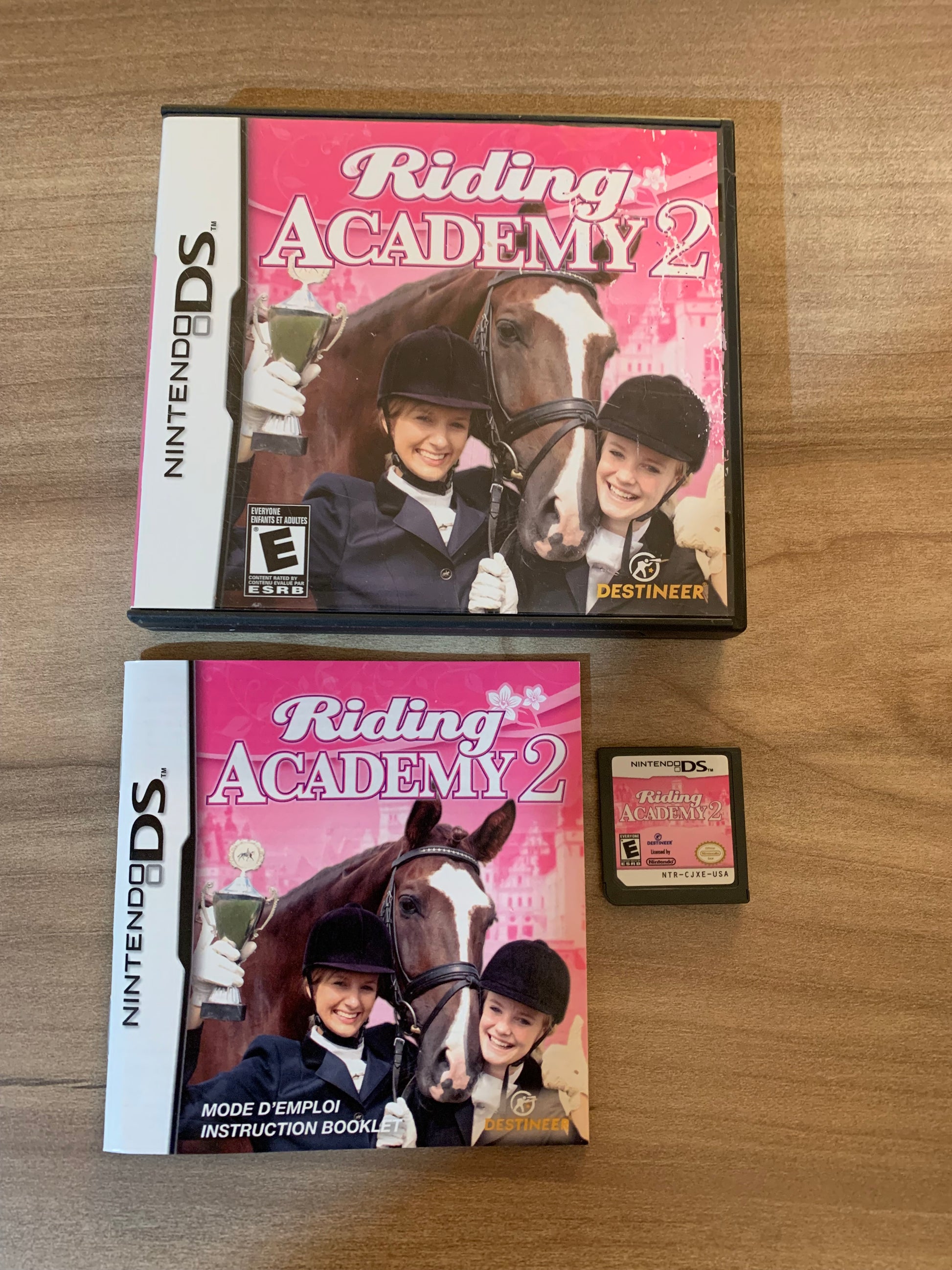 PiXEL-RETRO.COM : NINTENDO DS (DS) COMPLETE CIB BOX MANUAL GAME NTSC RIDING ACADEMY 2