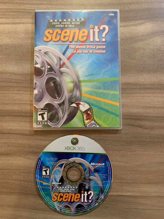 PiXEL-RETRO.COM : MICROSOFT XBOX 360 COMPLETE CIB BOX MANUAL GAME NTSC SCENE IT? THE MOVIE TRIVIA GAME