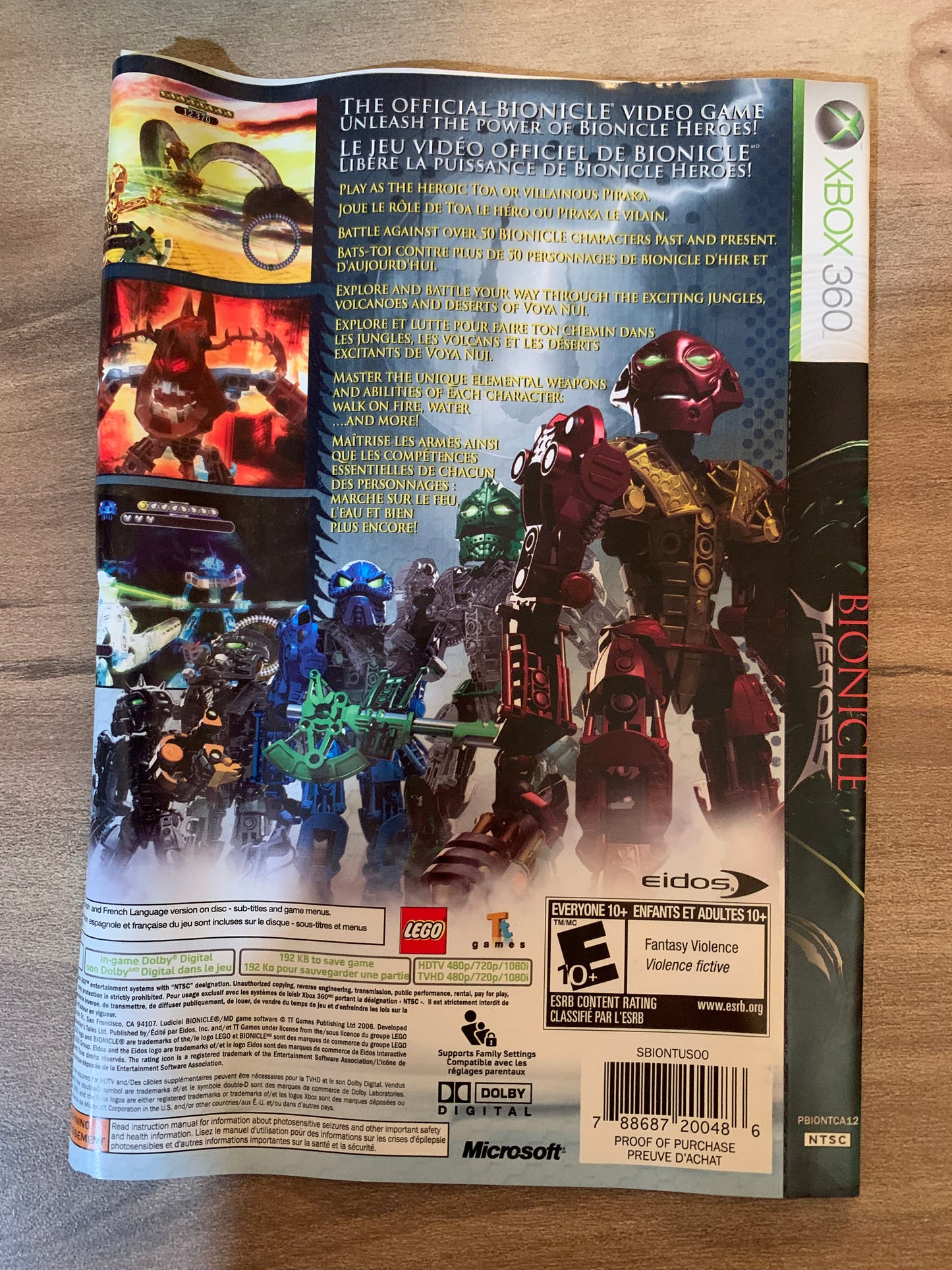 MiCROSOFT XBOX 360 | BiONiCLE HEROES