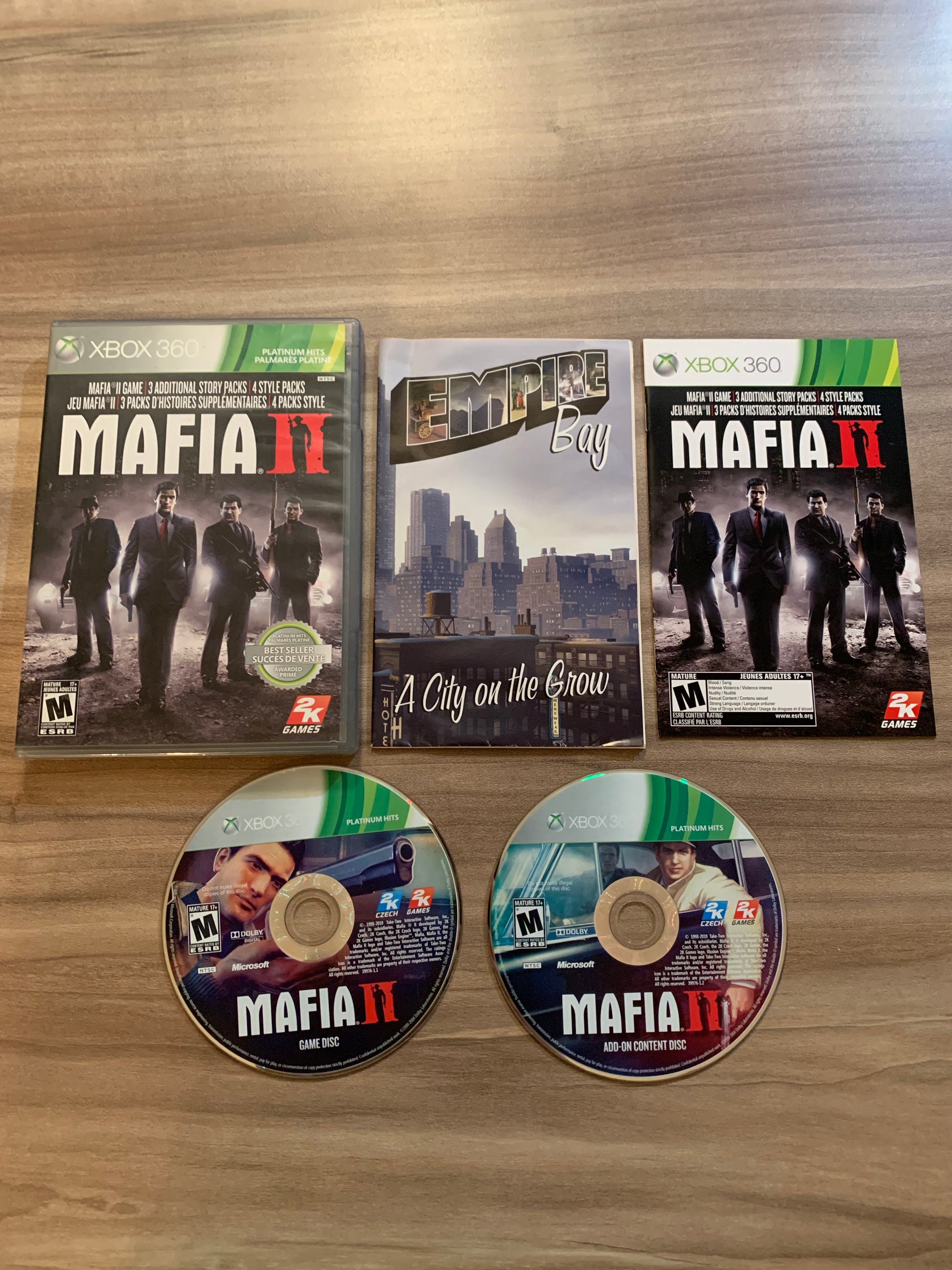 PiXEL-RETRO.COM : MICROSOFT XBOX 360 COMPLETE CIB BOX MANUAL GAME NTSC MAFIA II PLATINUM HITS