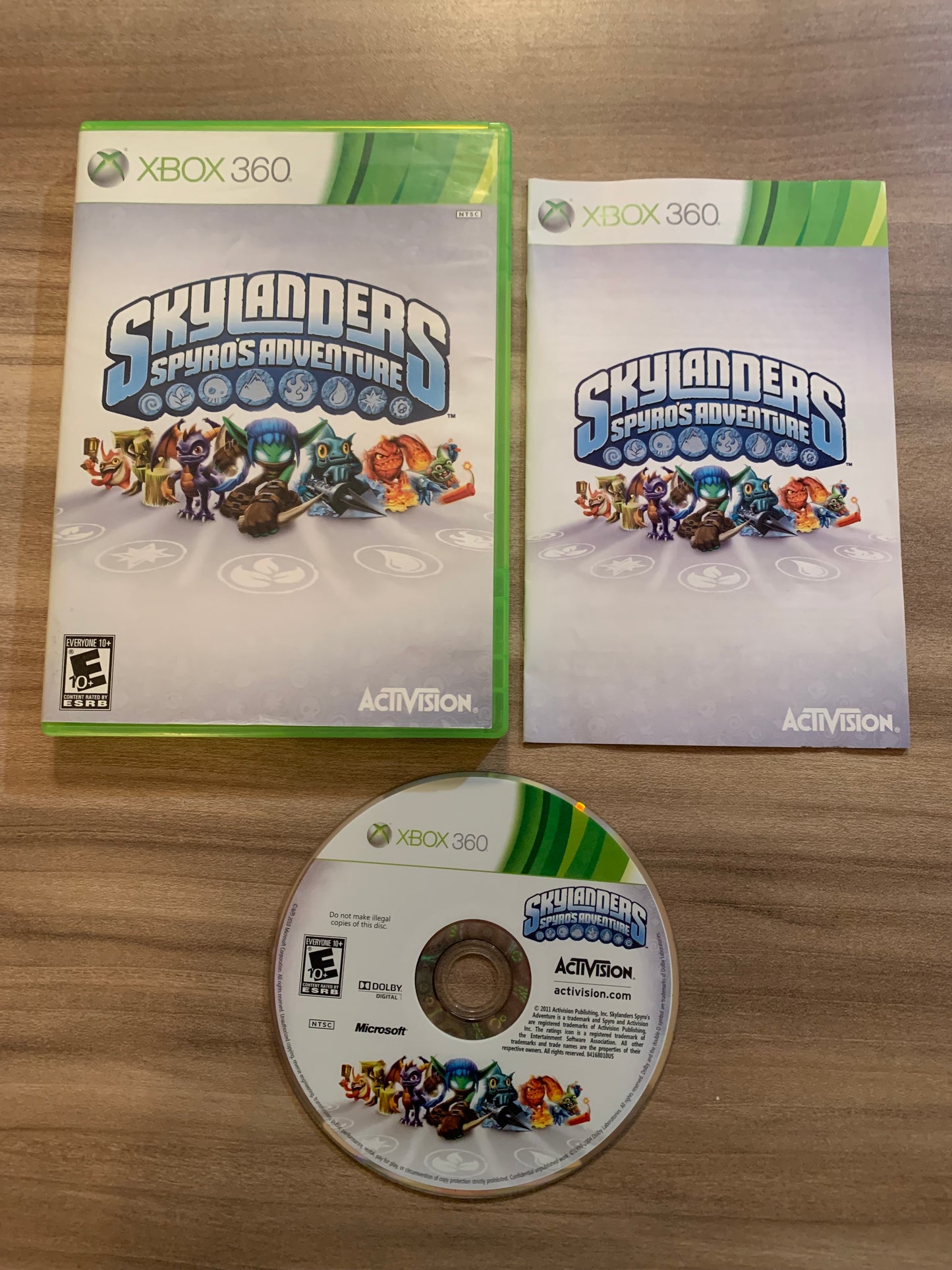 PiXEL-RETRO.COM : MICROSOFT XBOX 360 COMPLETE CIB BOX MANUAL GAME NTSC SKYLANDERS SPYRO'S ADVENTURE