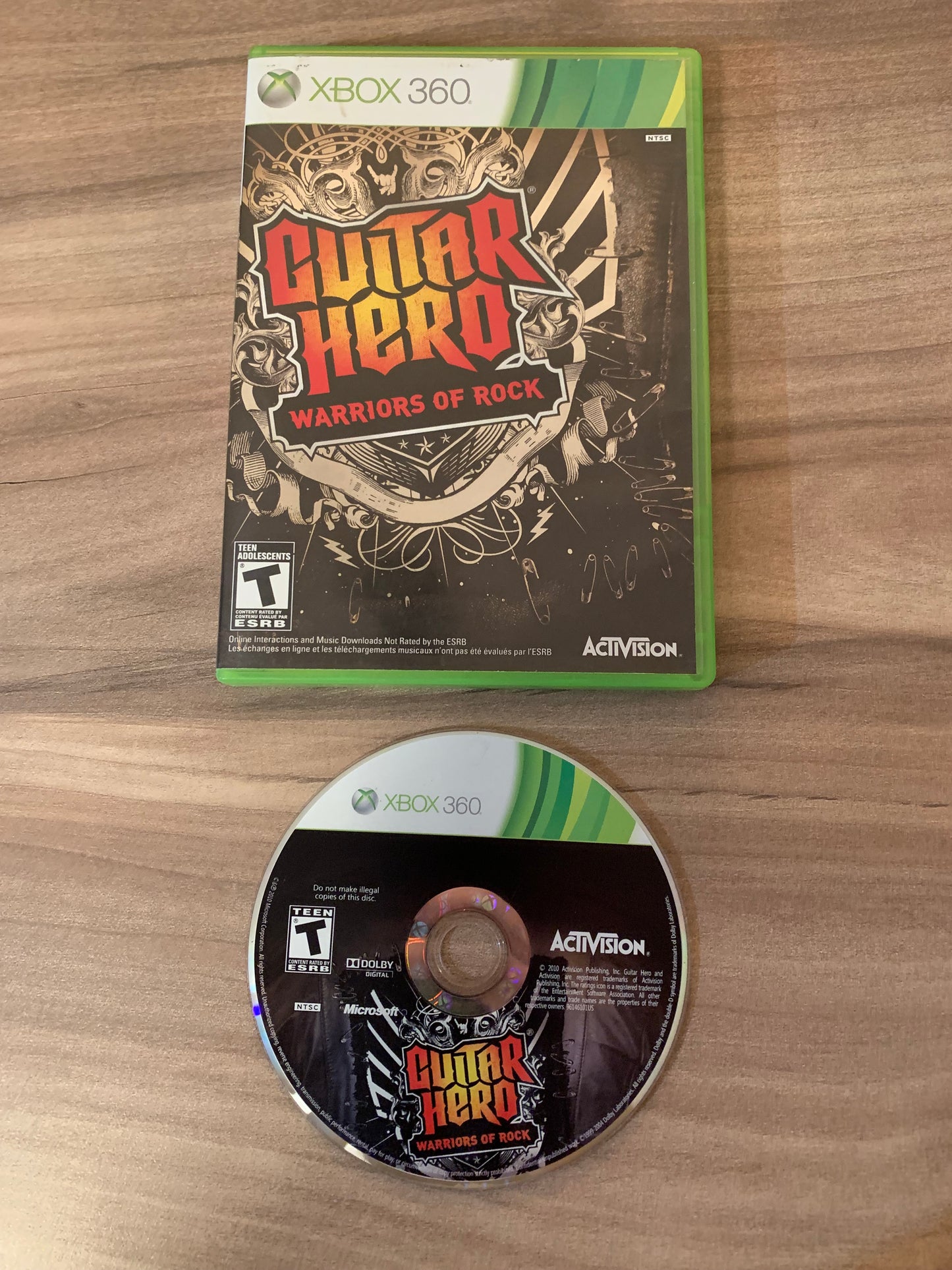 PiXEL-RETRO.COM : MICROSOFT XBOX 360 COMPLETE CIB BOX MANUAL GAME NTSC GUITAR HERO WARRIORS OF ROCK