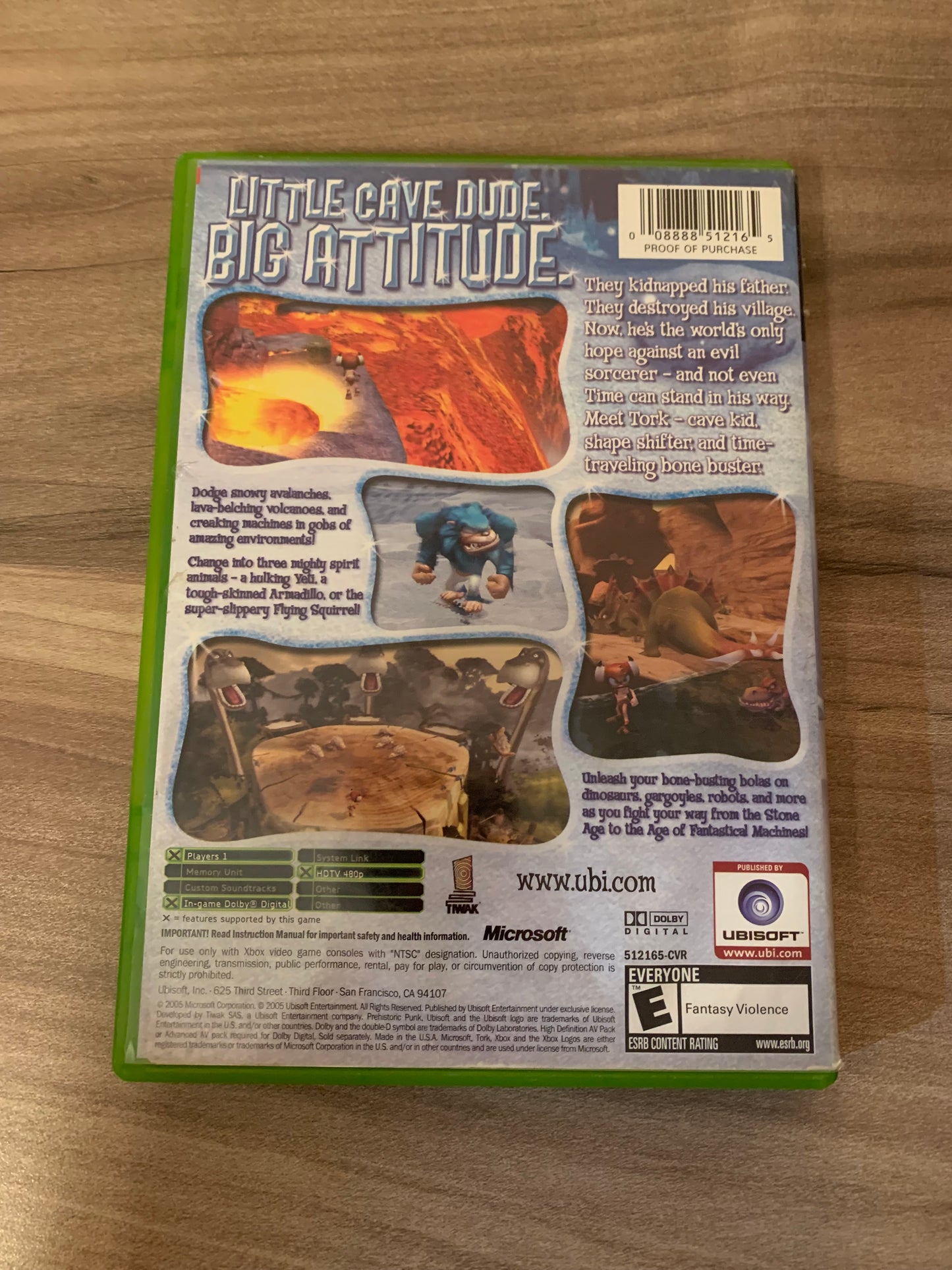 MiCROSOFT XBOX ORiGiNAL | TORK PREHiSTORiC PUNK