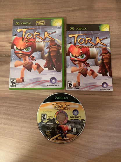 PiXEL-RETRO.COM : MICROSOFT XBOX COMPLETE CIB BOX MANUAL GAME NTSC TORK PREHISTORIC PUNK