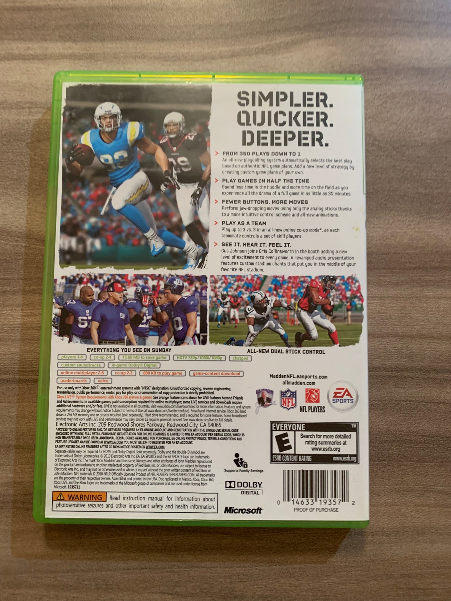 MiCROSOFT XBOX 360 | MADDEN NFL 11