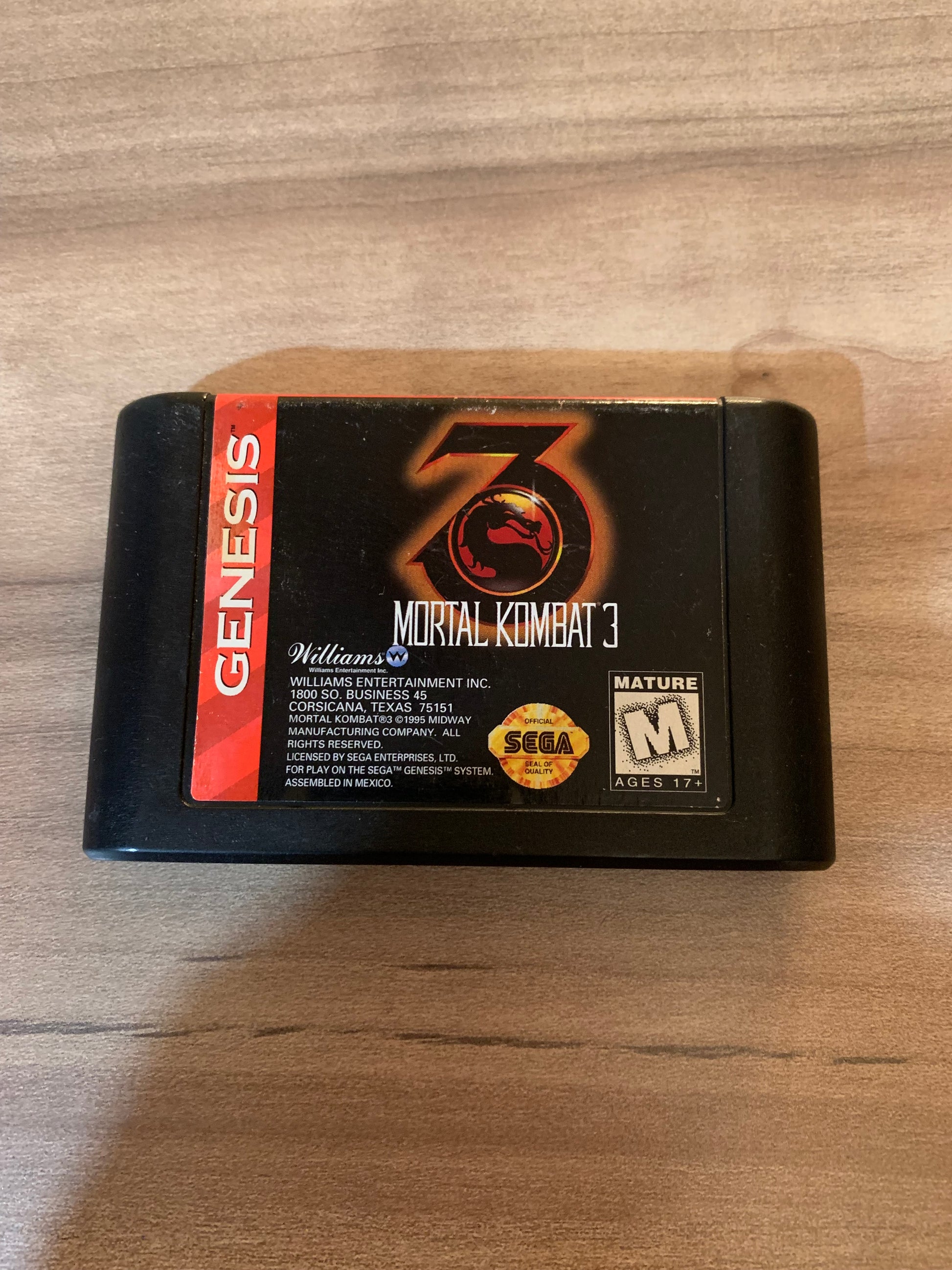 PiXEL-RETRO.COM : SEGA GENESIS (MEGA DRIVE) GAME NTSC MORTAL KOMBAT 3