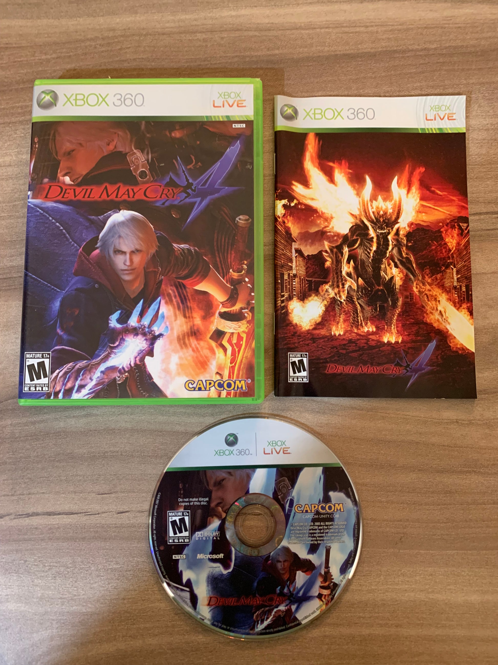 PiXEL-RETRO.COM : MICROSOFT XBOX 360 COMPLETE CIB BOX MANUAL GAME NTSC DEVIL MAY CRY 4