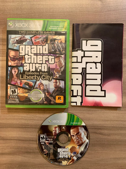 PiXEL-RETRO.COM : MICROSOFT XBOX 360 COMPLETE CIB BOX MANUAL GAME NTSC GRAND THEFT AUTO IV EPISODES FROM LIBERTY CITY