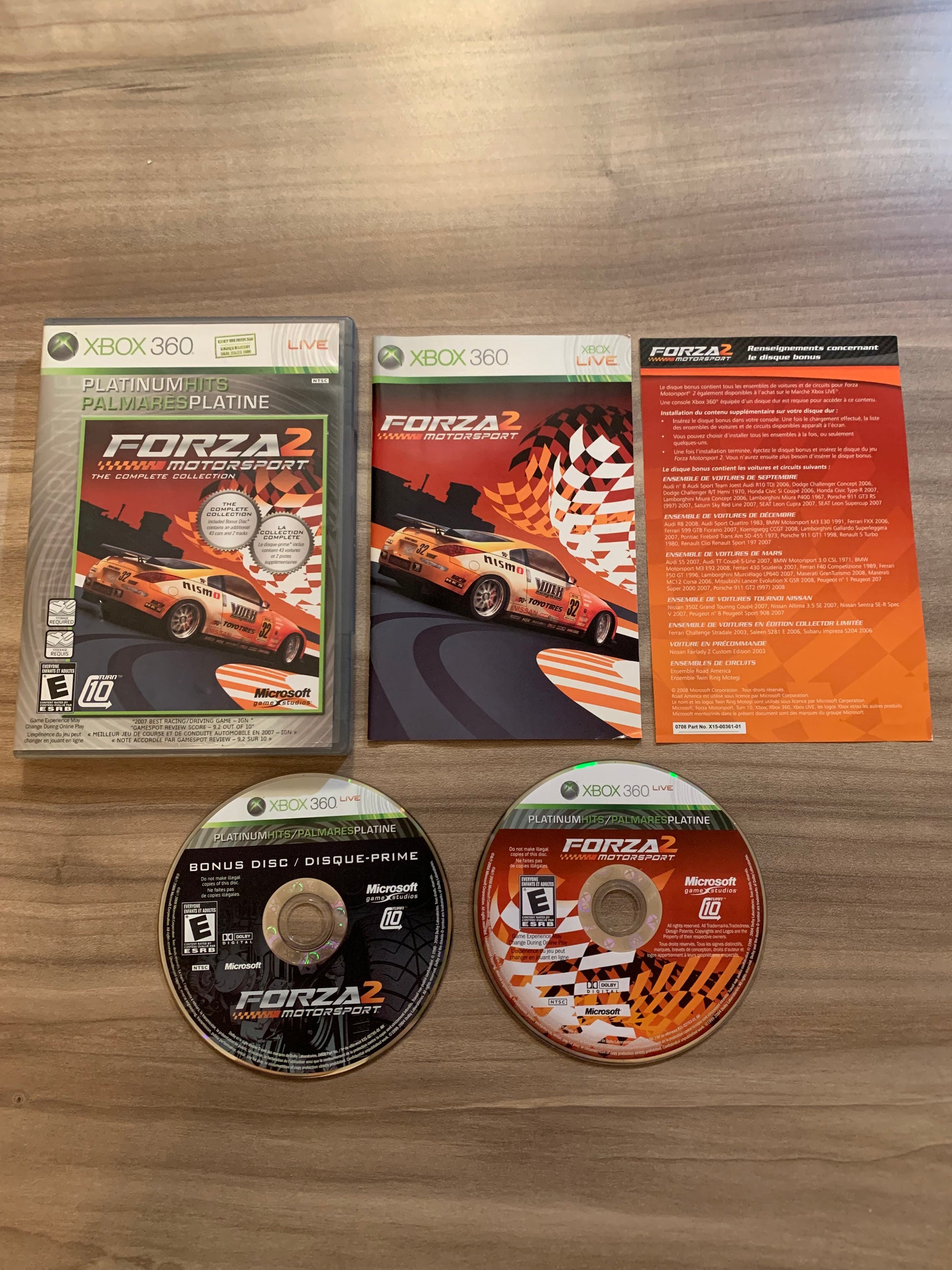 PiXEL-RETRO.COM : MICROSOFT XBOX 360 COMPLETE CIB BOX MANUAL GAME NTSC FORZA MOTORSPORT 2 PLATINUM HITS