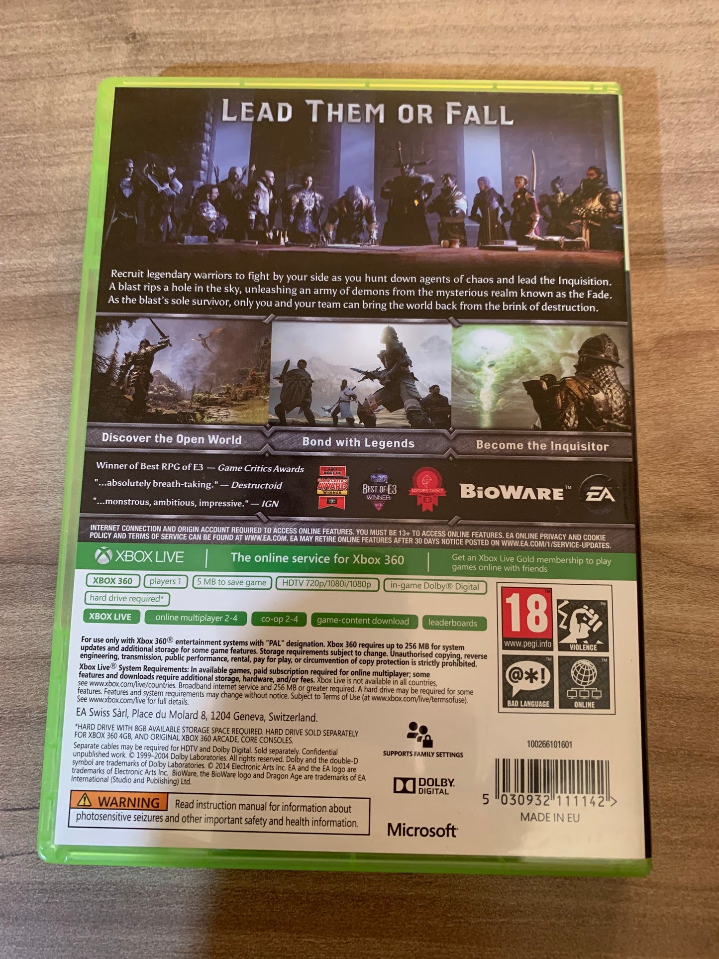 MiCROSOFT XBOX 360 | DRAGON AGE iNQUiSiTiON