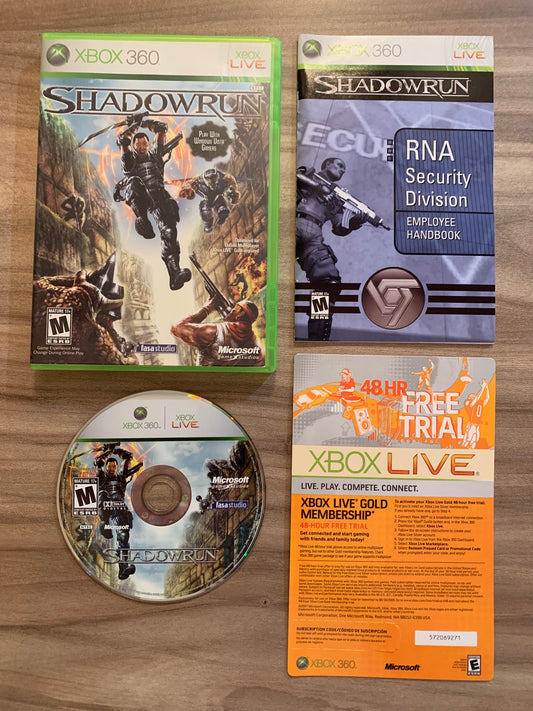 PiXEL-RETRO.COM : MICROSOFT XBOX 360 COMPLETE CIB BOX MANUAL GAME NTSC SHADOWRUN