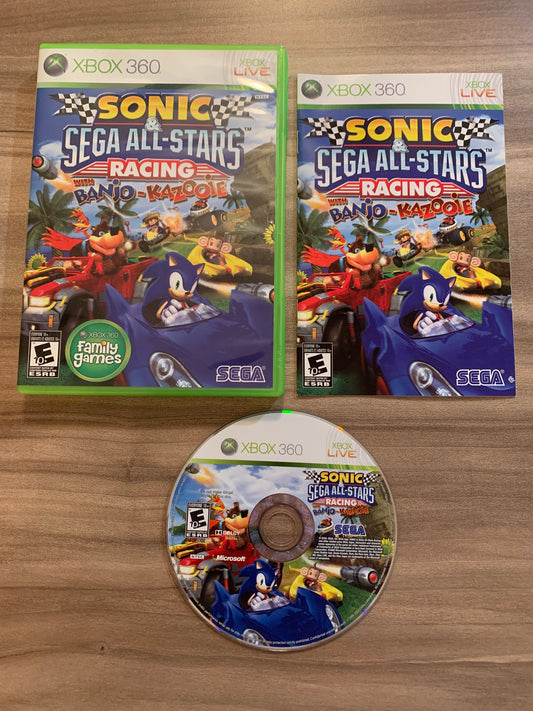 PiXEL-RETRO.COM : MICROSOFT XBOX 360 COMPLETE CIB BOX MANUAL GAME NTSC SONIC & SEGA ALL-STARS RACING WITH BANJO-KAZOOIE