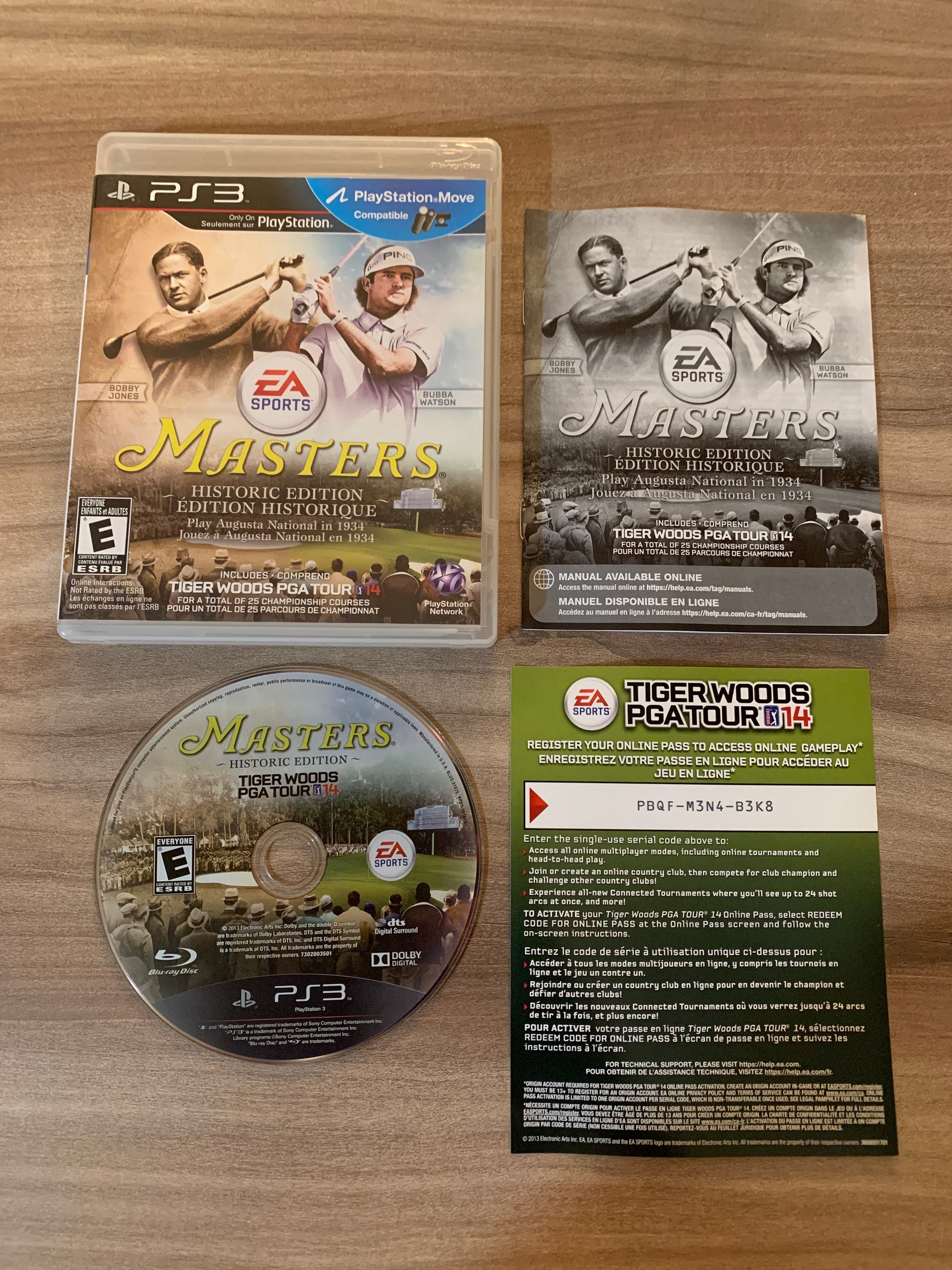 PiXEL-RETRO.COM : SONY PLAYSTATION 3 (PS3) COMPLET CIB BOX MANUAL GAME NTSC TIGER WOODS PGA TOUR 14 MASTERS HISTORIC EDITION