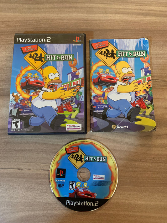 PiXEL-RETRO.COM : SONY PLAYSTATION 2 (PS2) COMPLET CIB BOX MANUAL GAME NTSC THE SIMPSONS HIT & RUN